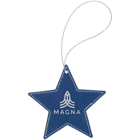 4X4 BLU/SLV STAR ORNAMENT