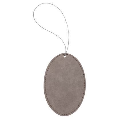 3X4.5" GRAY OVAL ORNAMENT