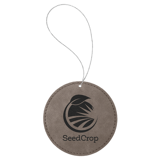 3.75" GRAY ROUND ORNAMENT