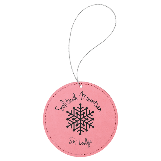 3.75" PINK ROUND ORNAMENT