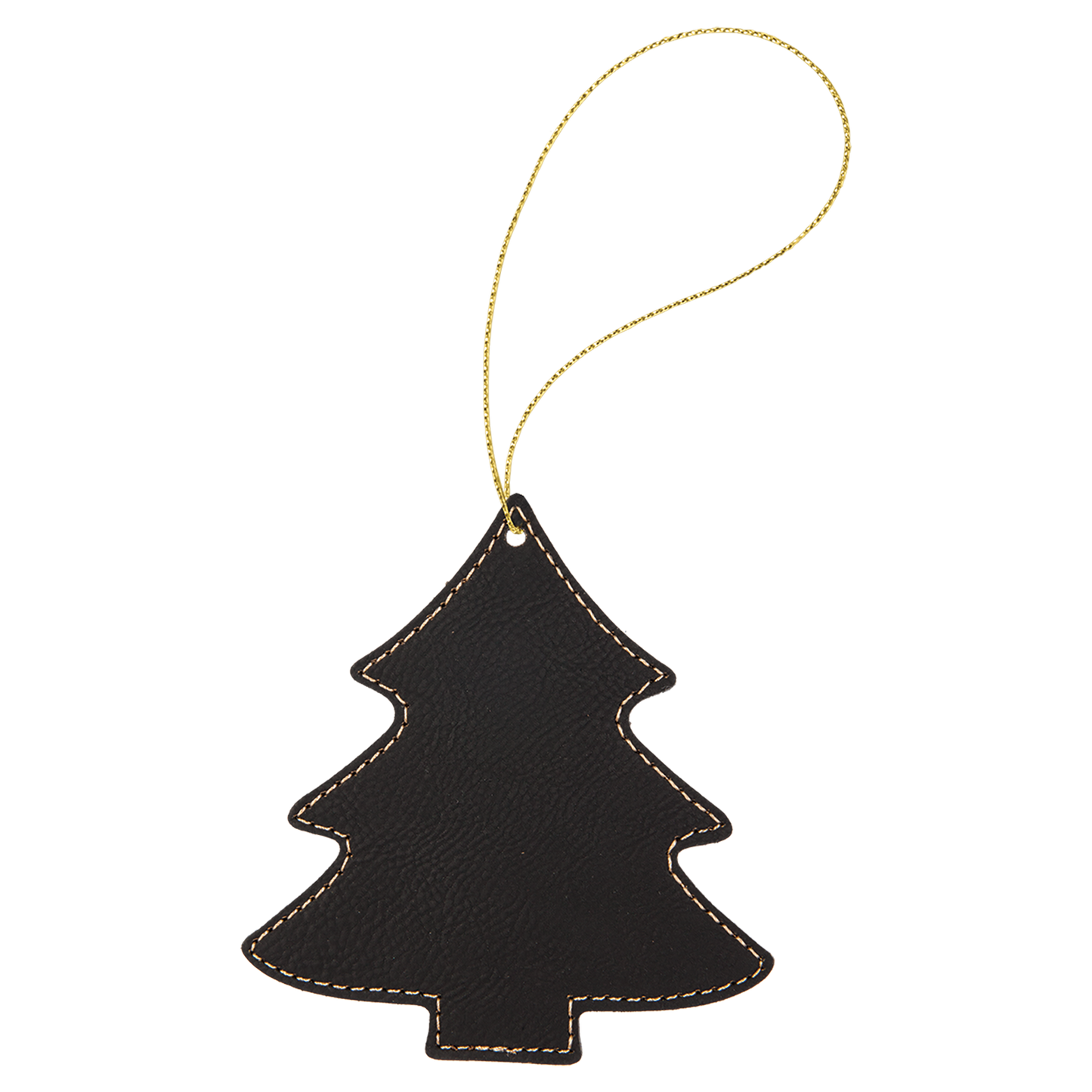 4X4.25BLK/GLD TREE ORNMNT