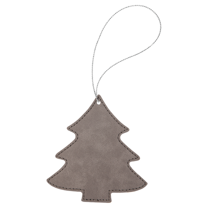 4X4.25"GRAY TREE ORANMENT