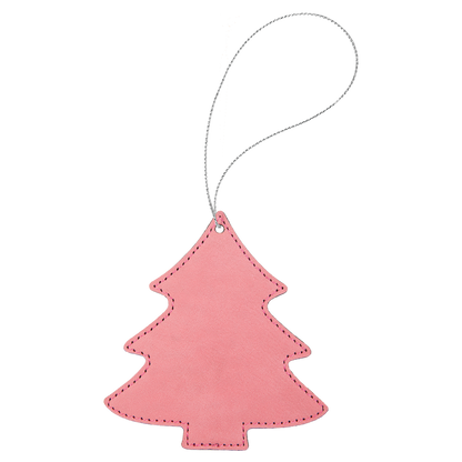 4X4.25"PINK TREE ORANMENT