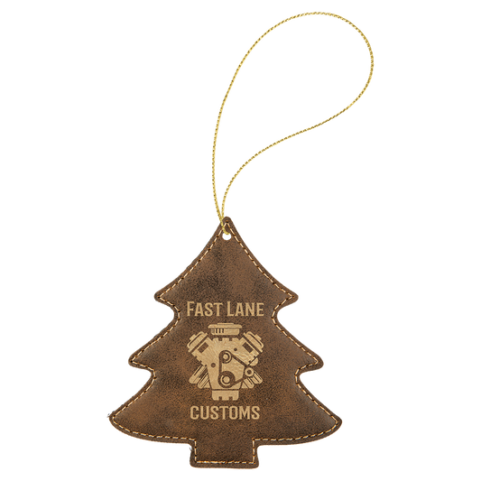 4X4.25RSTC/GLD TREE ORNMT