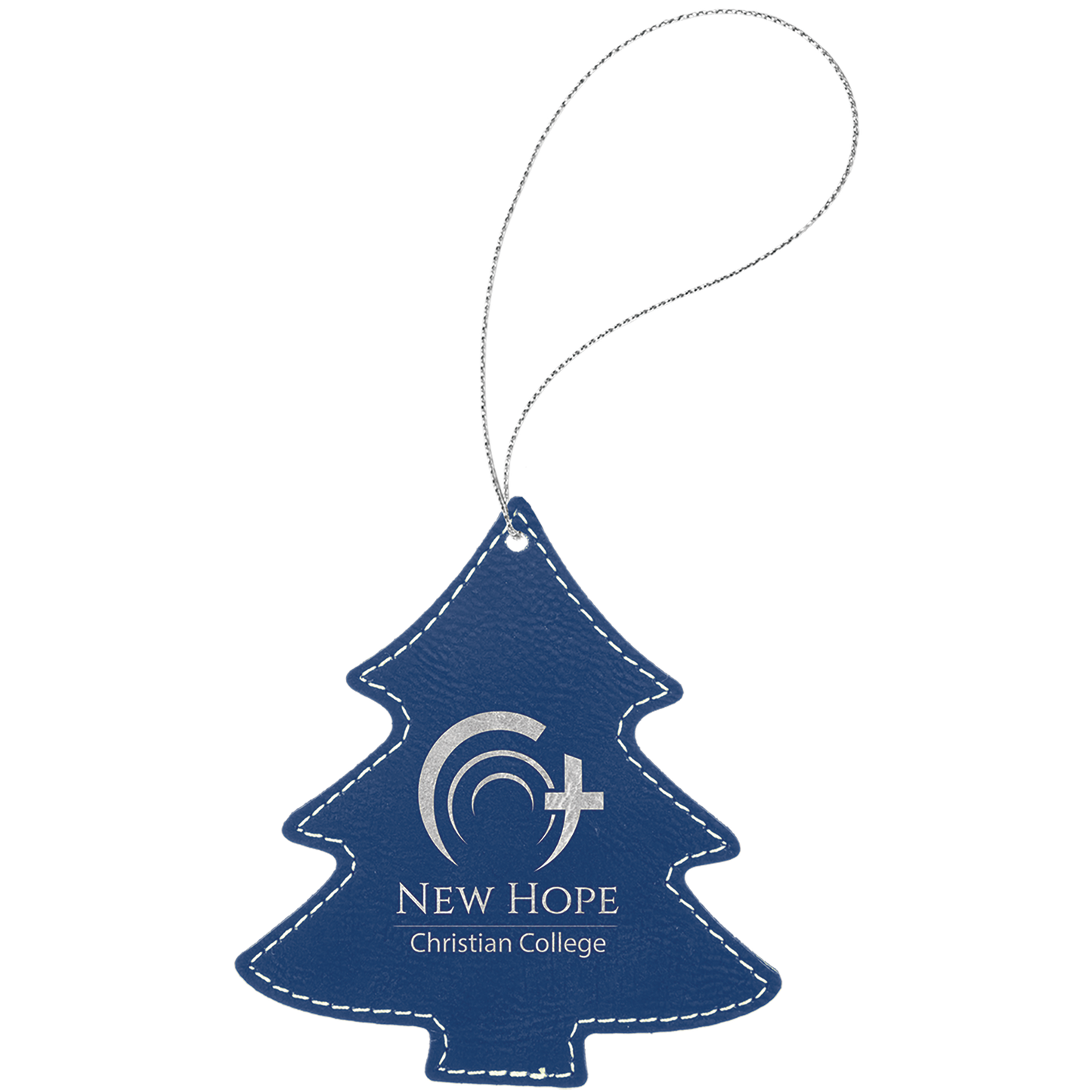 4X4.25"BLU/SLV TREE ORNMT