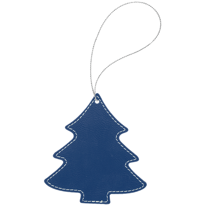 4X4.25"BLU/SLV TREE ORNMT