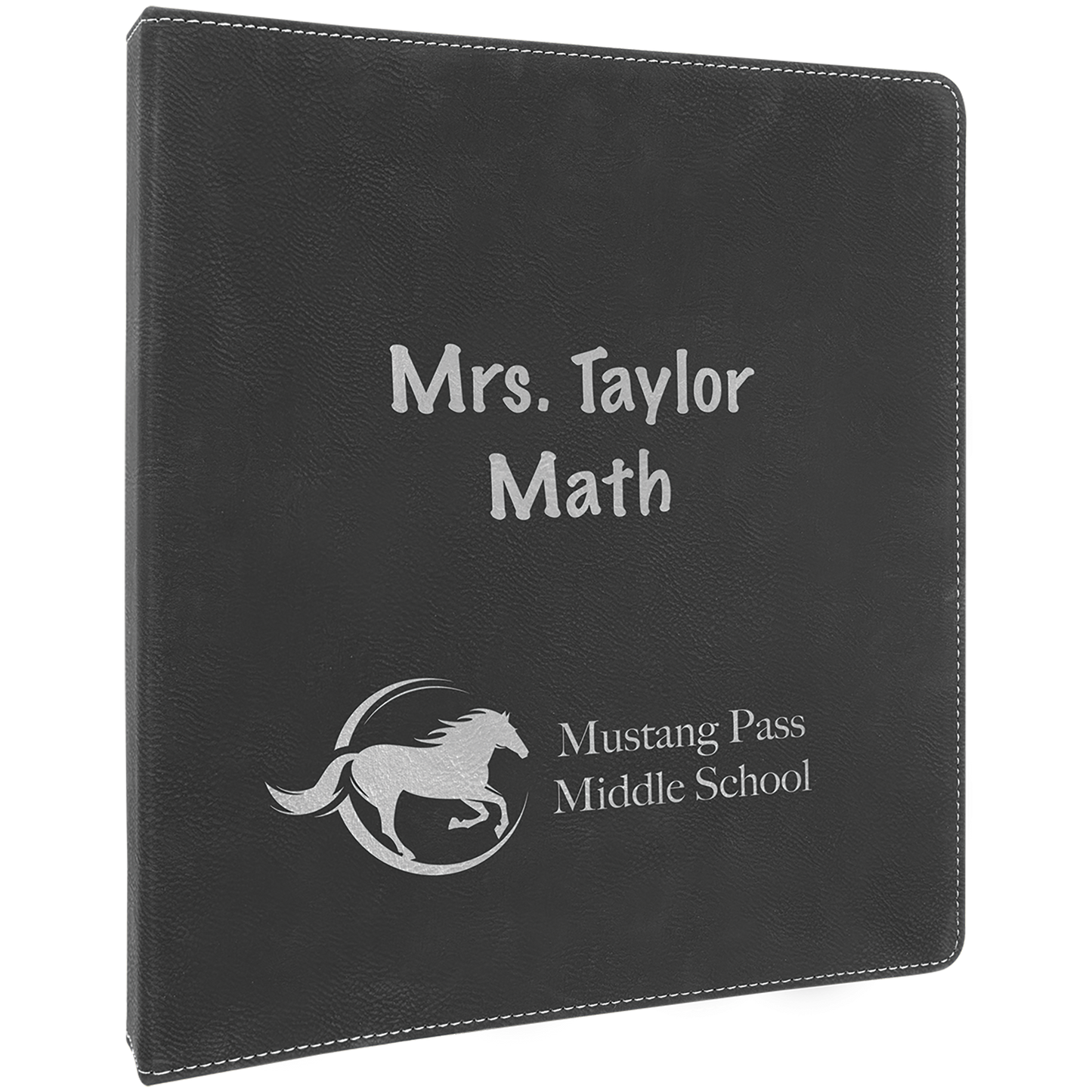 10.5X11.5 BLK/SLV 3 RING