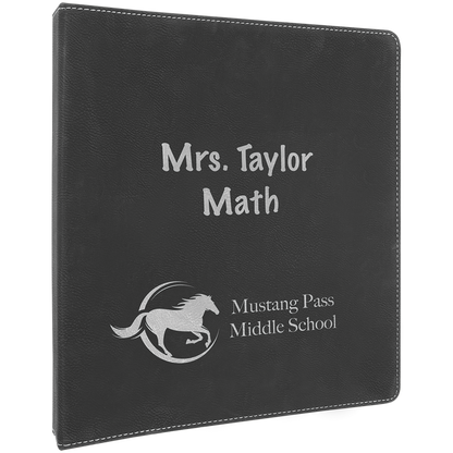 10.5X11.5 BLK/SLV 3 RING