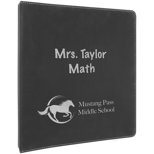 10.5X11.5 BLK/SLV 3 RING