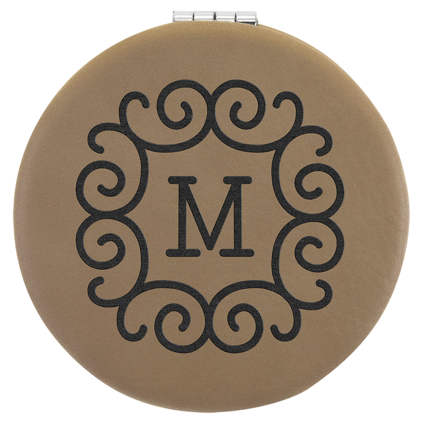 2.5"LT BRWN COMPCT MIRROR