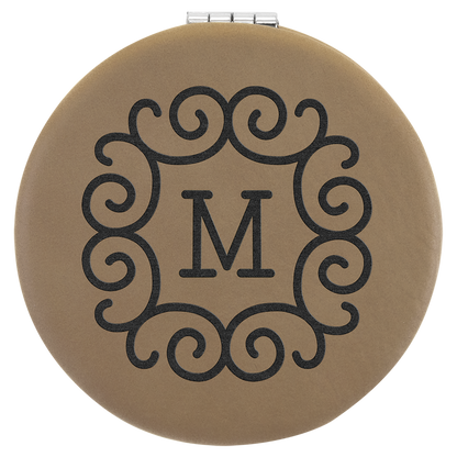 2.5"LT BRWN COMPCT MIRROR