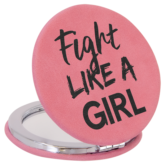2.5" PINK COMPACT MIRROR