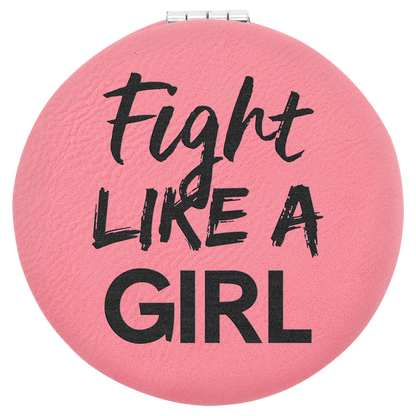 2.5" PINK COMPACT MIRROR