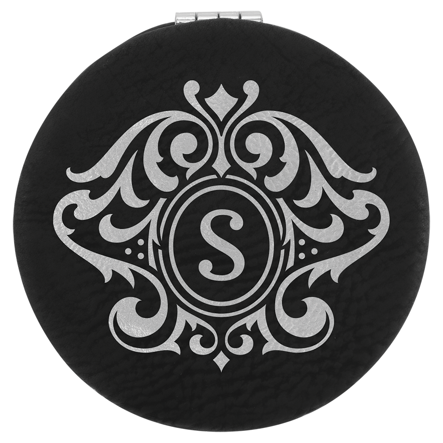 2.5"BLK/SLV COMPCT MIRROR