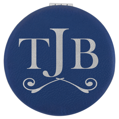 2.5"BLU/SLV COMPCT MIRROR