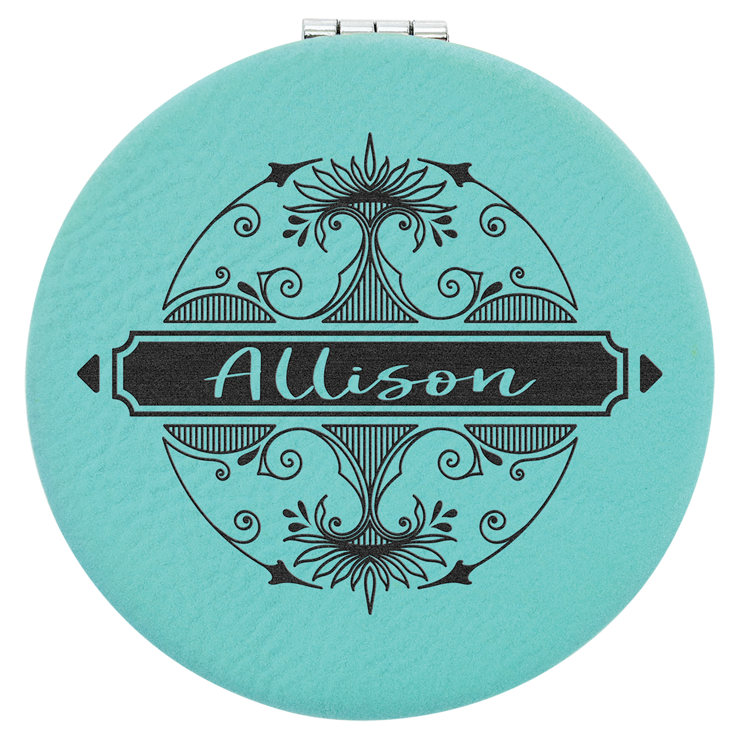 2.5" TEAL COMPACT MIRROR