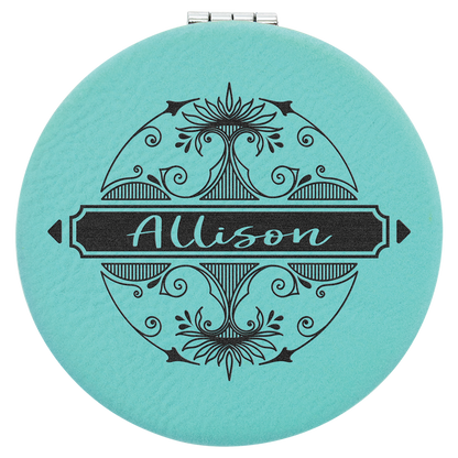 2.5" TEAL COMPACT MIRROR