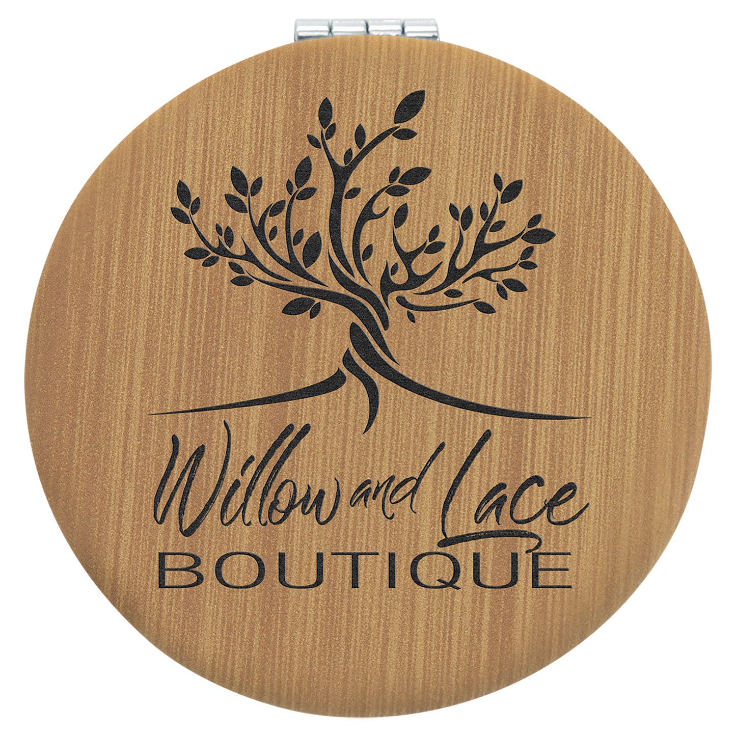 2.5"BAMBOO COMPACT MIRROR