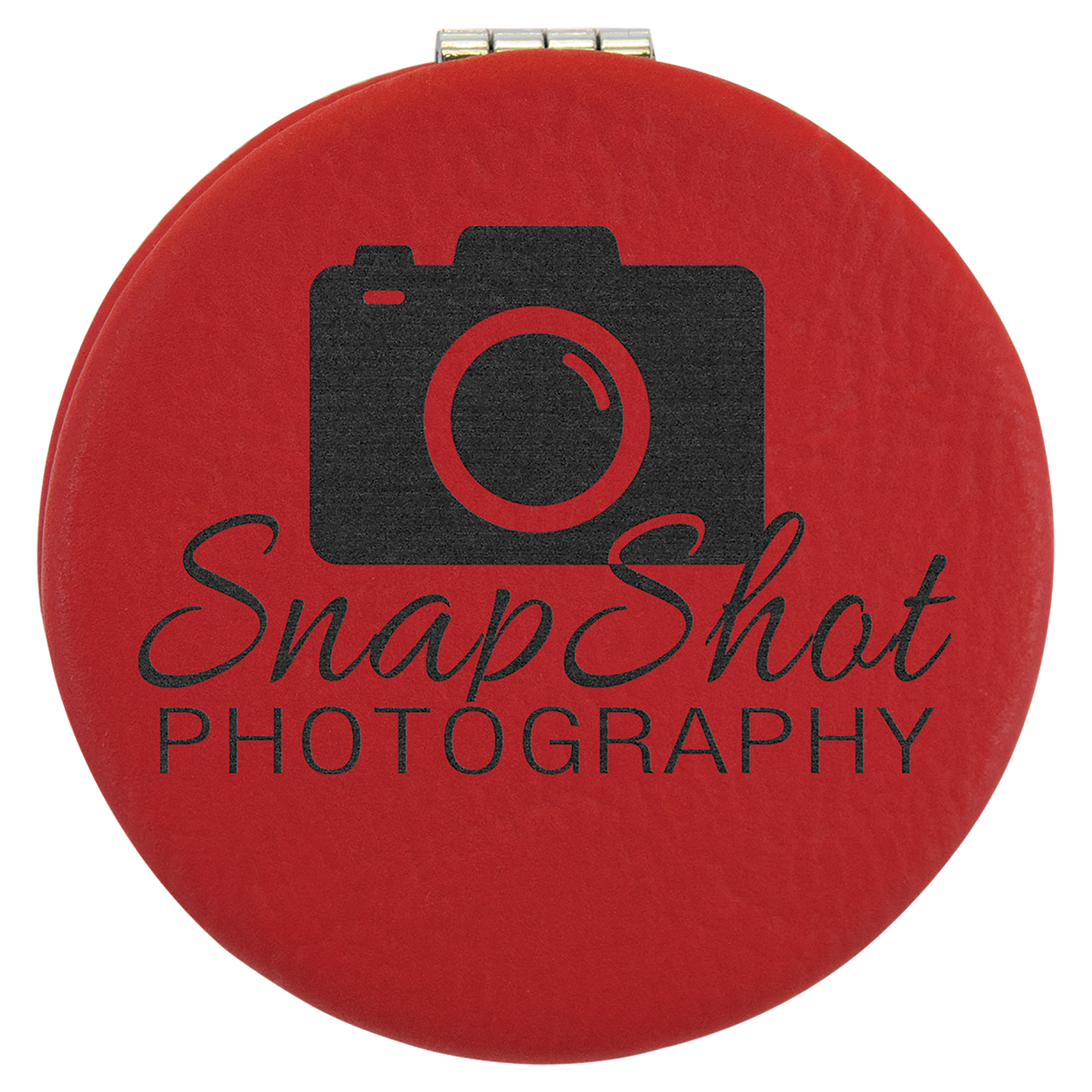 2.5"RED/BLK COMPCT MIRROR