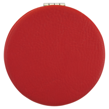 2.5"RED/BLK COMPCT MIRROR