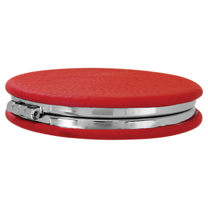 2.5"RED/BLK COMPCT MIRROR