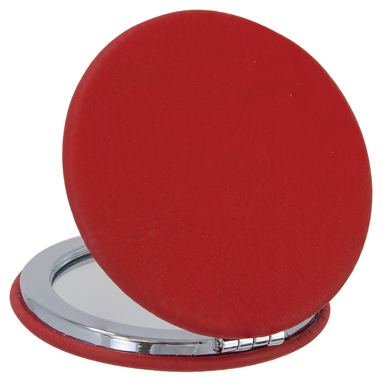 2.5"RED/BLK COMPCT MIRROR