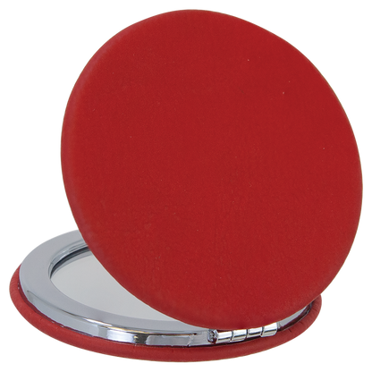 2.5"RED/BLK COMPCT MIRROR