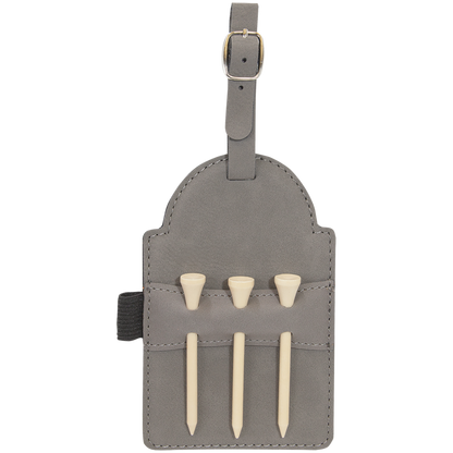 3.25X5 GRAY GOLF BAG TAG
