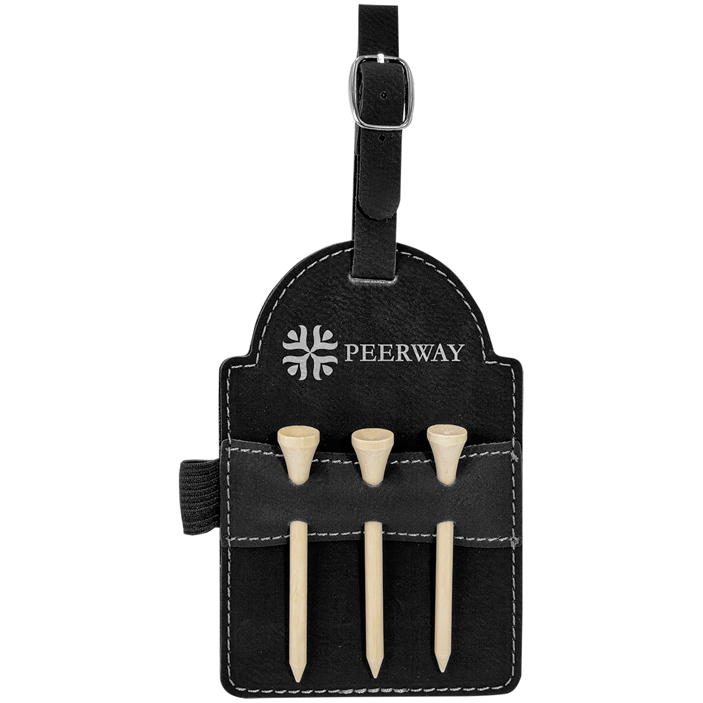 3.25X5 BLK/SLV GLF BG TAG