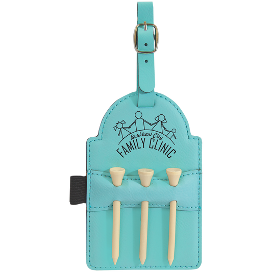 3.25X5 TEAL GOLF BAG TAG