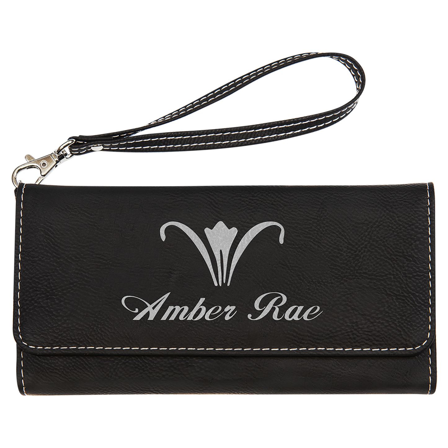 7.5X4 BLACK/SILVER WALLET