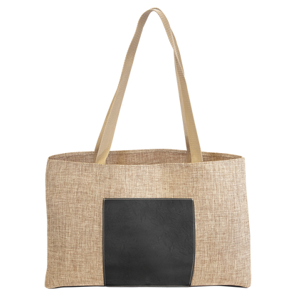 19X12 BURLAP W/BLK/GLD BG