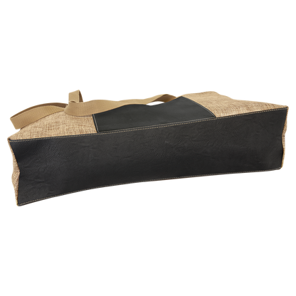 19X12 BURLAP W/BLK/GLD BG