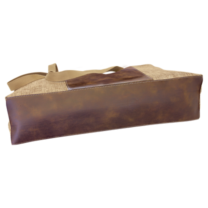 19X12BURLAP W/RSTC/GLD BG