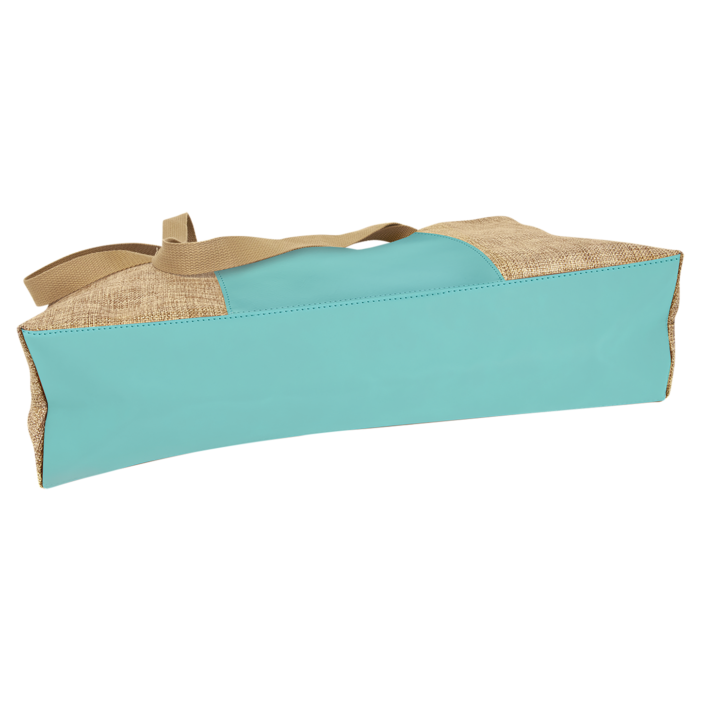 19X12 BURLAP W/TEAL BAG