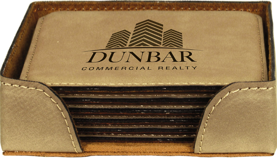 4X4 SQR LT BRWN CSTR SET