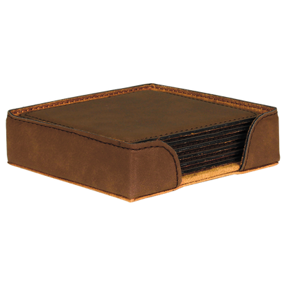 4X4 SQR DRK BRWN CSTR SET