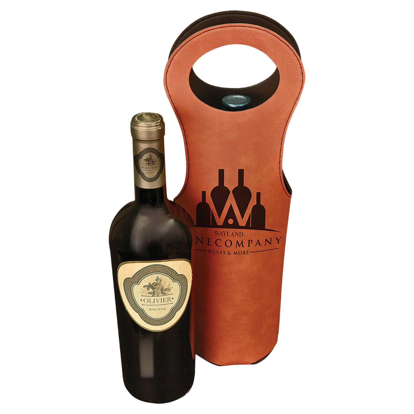 RAWHIDE LSR LTHR WINE BAG