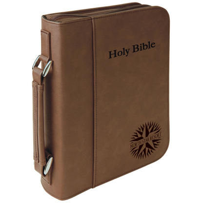 Book/Bible Cover with Handle & Zipper