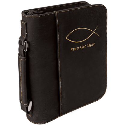 Book/Bible Cover with Handle & Zipper