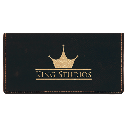 6.75X3.5BLK/GLD CHKBK CVR