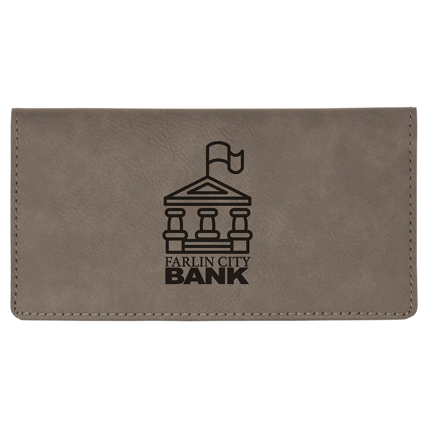 6.75X3.5 GRAY CHECKBK CVR