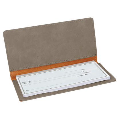 6.75X3.5 GRAY CHECKBK CVR