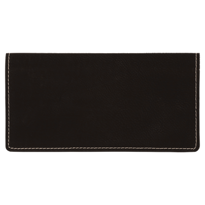 Checkbook Cover Black/Silver