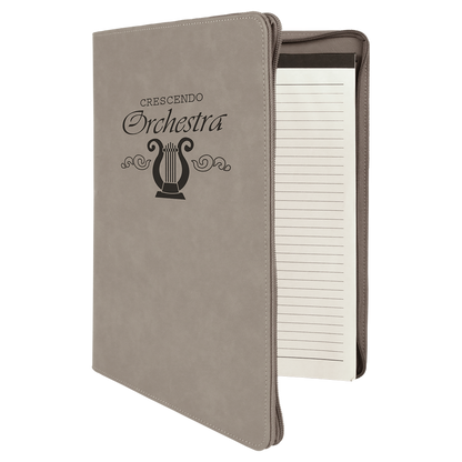 9.5X12 GRY PORTFLIO W/ZIP