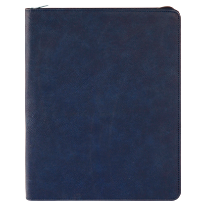 9.5X12BLU/BLK PRTFL W/ZIP