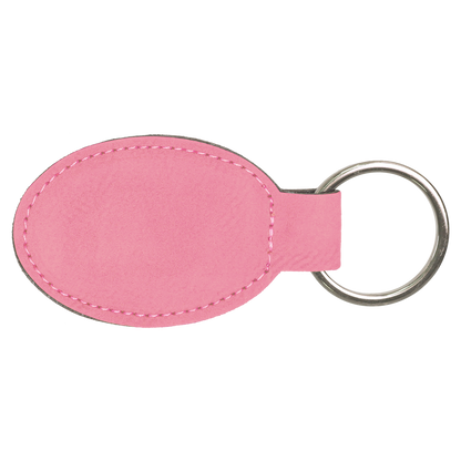 3X1.75 OVL PINK KEYCHAIN