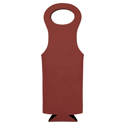 ROSE LSR LTHR WINE BAG