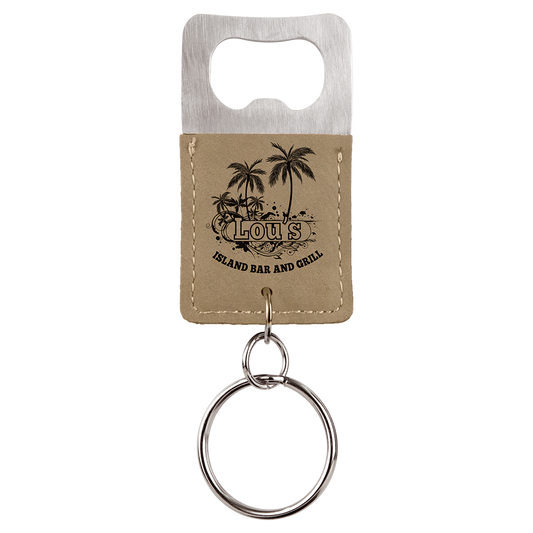 Rectangle Bottle Opener Keychain