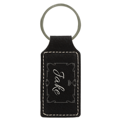 2.75X1.25REC BLK/SLV KYCH